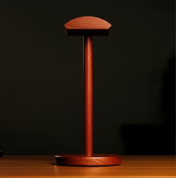 Oakstead rosewood headphone stand side profile