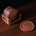 Oakstead walnut coaster set included in Complete Desk Setup bundle