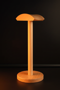 Oakstead beechwood headphone stand on dark desk